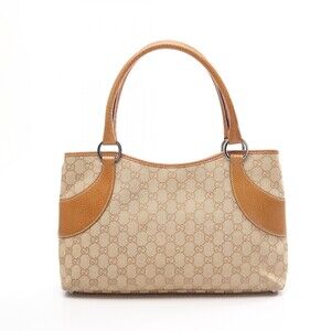 Gucci Gg Canvas Hand Tote Bag Leather #297161G47B